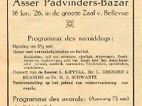 1926 aankondiging bazar - archief Zwervers