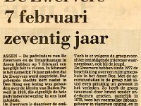 1981 De Zwervers 7 februari 70 jaar