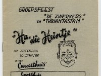 1957 0119 progr. 'Ha die Heintje'- coll. Douwes