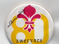 1991 button Allemachtiig Zwervers 80 - coll. MH